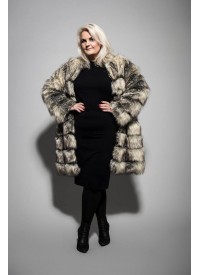 My Little Curvy Love Fake Fur Jakke My Little Curvy Love Fake Fur Jakke