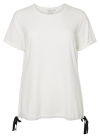 Junarose T-shirt Med Sløjfe Detaljer Junarose T-shirt Med Sløjfe Detaljer