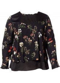 No 1 By Ox flower print flare bluse No 1 By Ox flower print flare bluse