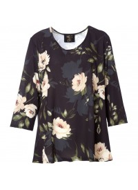 No 1 By Ox Blouse with flower print and 3/4 sleeve No 1 By Ox Blouse with flower print and 3/4 sleeve