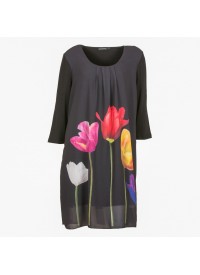 Handberg kjole med tulipaner Handberg kjole med tulipaner