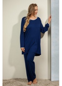 Plaisir Bamboo Dark blue Trousers Plaisir Bamboo Dark blue Trousers