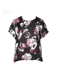 No 1 By Ox T-Shirt Med Blomster Print No 1 By Ox T-Shirt Med Blomster Print