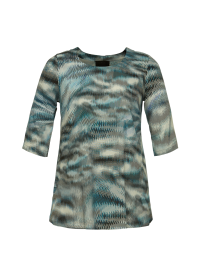 Q'neel blå mønstret bluse Q'neel blå mønstret bluse