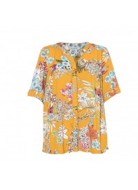 Gozzip skjortebluse med blomster Gozzip skjortebluse med blomster