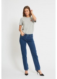 Charlotte REGULAR bukser medium blue denim