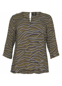 No 1 By Ox  Animal striped Blouse