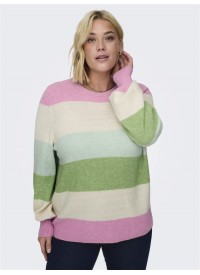 Only Carmakoma stribet pullover 